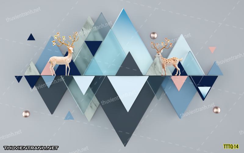 Tranh dán tường 3D trừu tượng- -TTTQ-14 - Kết quả tìm kiếm tranh tường